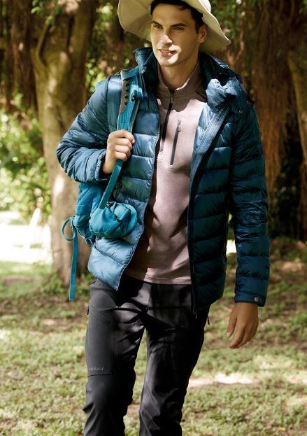 【荒野Wildland】男超彈雙色拉鍊保暖上衣0A92602/中層衣/登山衣/快乾衣/野雁戶外