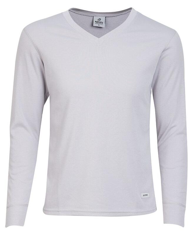 【瑞多仕RATOPS】男Thermolite長刷毛保暖內衣DB4633淺泥.發熱衣褲衛生衣/內搭衣中空纖維/吸濕排汗快乾