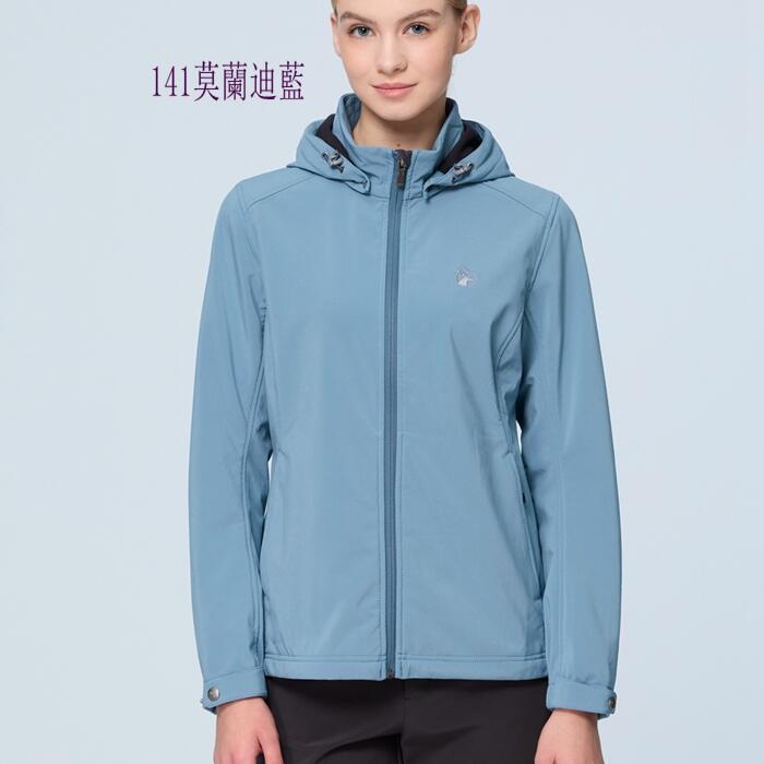 【WILDLAND荒野】女彈性防風超潑機能輕量外套W2901 輕量內刷毛/防風防潑水外套/軟殼登山外套/野雁戶外
