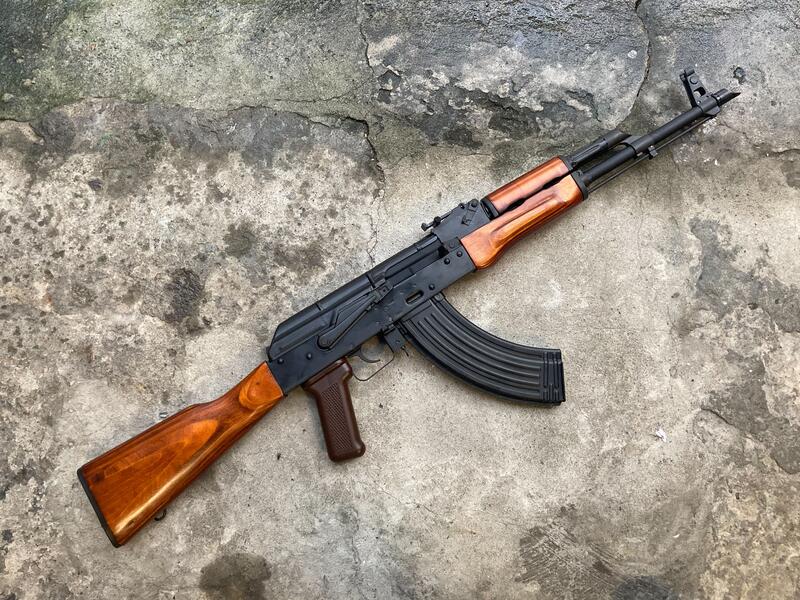 ✪義勇兵生存遊戲專賣-GHK AKM GBB 鋼製 實木槍托護木 AK 瓦斯槍 長槍 AK47