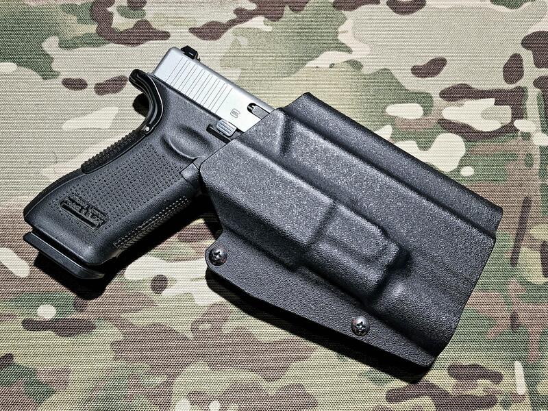 義勇兵生存遊戲專賣- T.REX風格 Kydex Glock 通用快拔槍燈槍套  X300專用