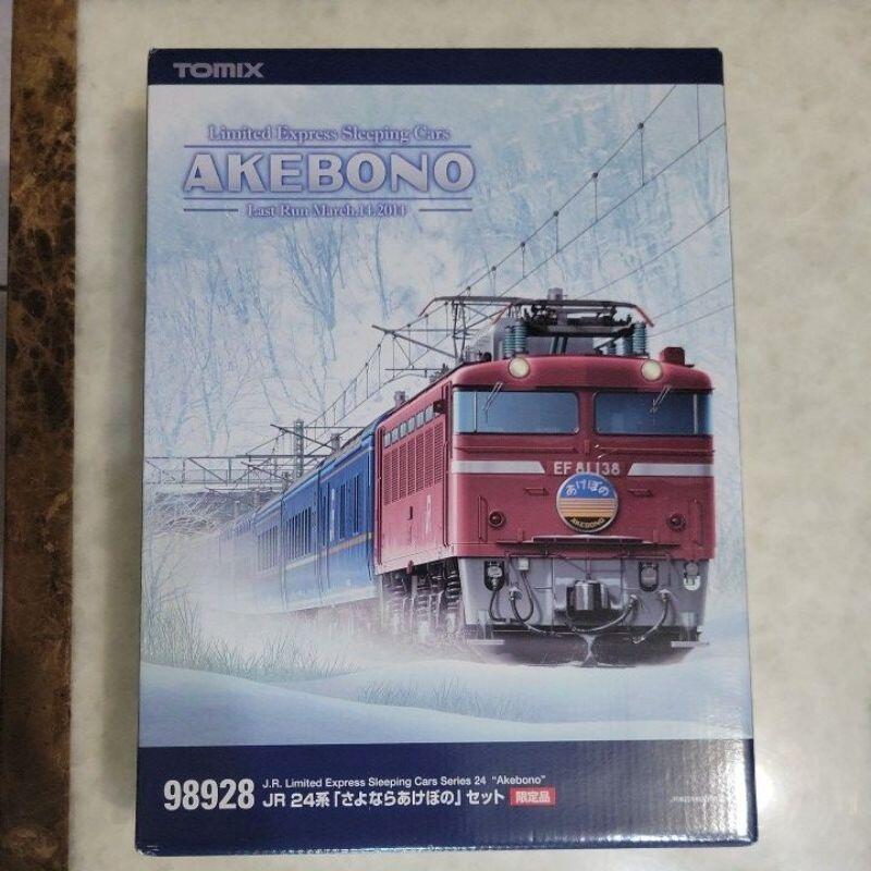 TOMIX 98928 EF81+EF64+JR24系金帶車箱「さよならあけぼの」AKEBONO 