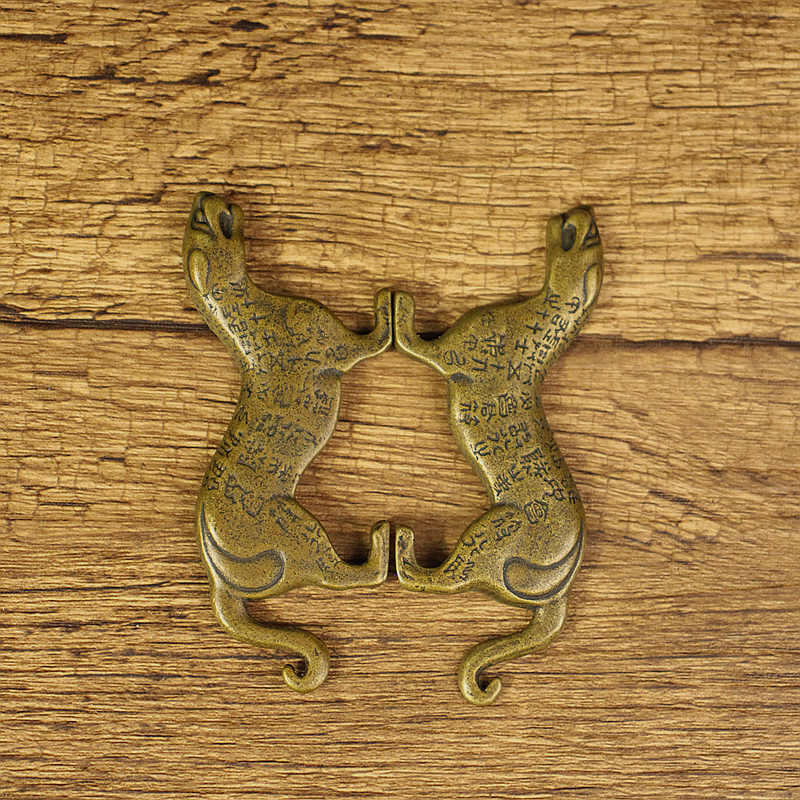 限時秒殺〗銅虎符擺件古玩銅器黃銅實心虎符印章兵符權力信物家居