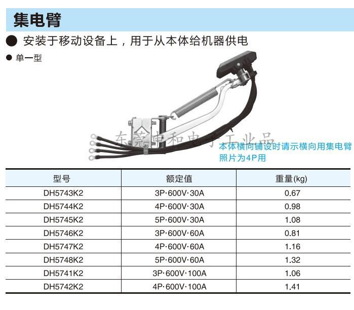 日本Panasonic集電子DH5782K2供電導軌集電臂100A碳刷議價| 露天市集