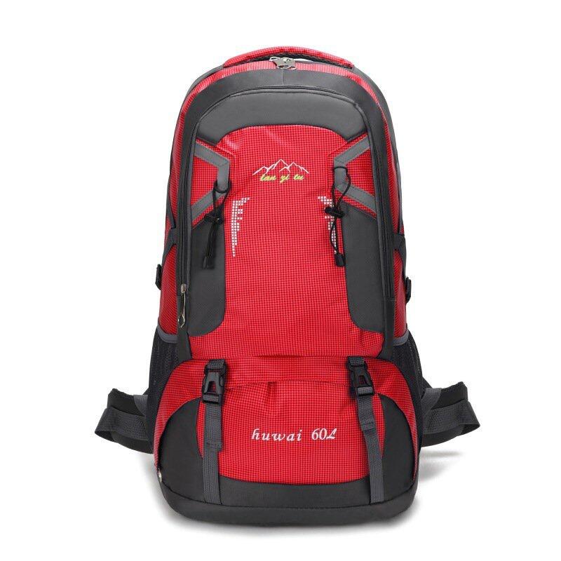 （海外直發）60L大容量戶外登山包防潑水尼龍旅行包情侶雙肩休閒運動旅遊背包