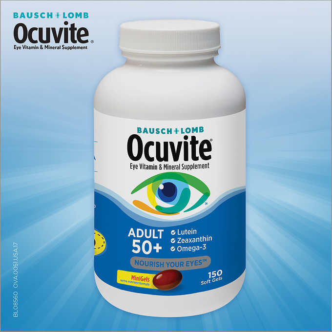 美國博士倫 Ocuvite 50歲以上成人護眼 葉黃素 金盞花 Omega 3 150顆裝 2025/10 露天市集 全台最大的網路購物市集