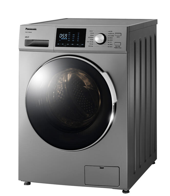 【誠明家電】Panasonic國際牌 變頻12公斤洗脫滾筒洗衣機 NA-V120HW-G